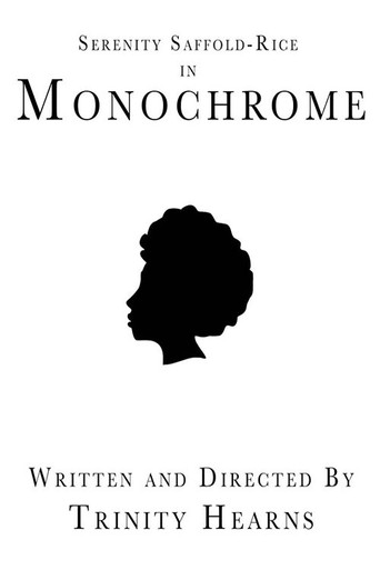 Monochrome movie poster