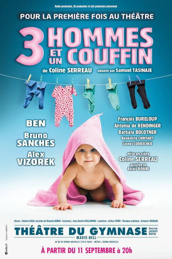 3 hommes et un couffin movie poster