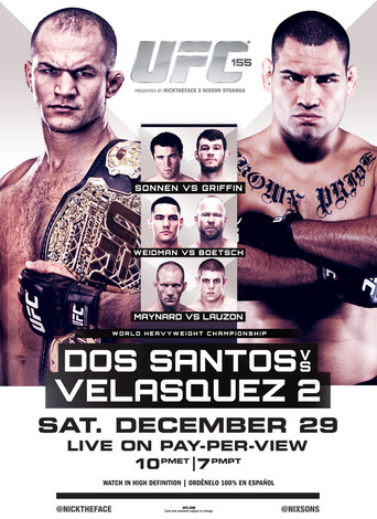 UFC 155: Dos Santos vs. Velasquez 2 movie poster