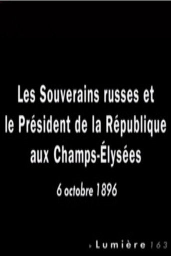 Paris: Les souverains russes et le président de la République aux Champs-Élysées movie poster