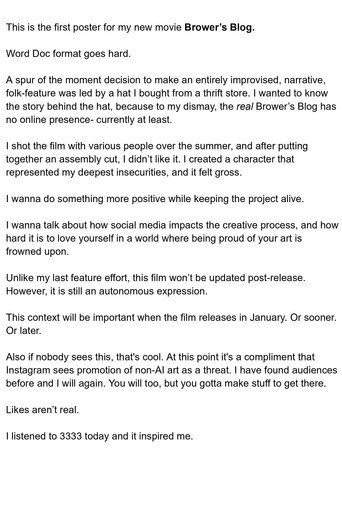Brower's Blog movie poster
