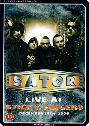 Sator: Live at Sticky Fingers movie poster