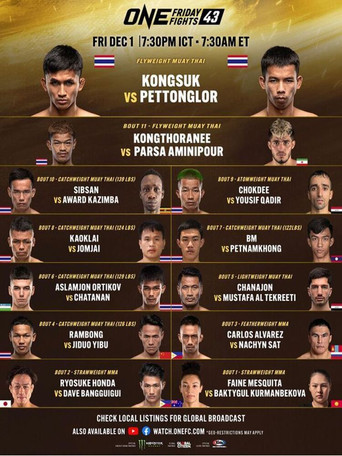 ONE Friday Fights 43: Kongsuk vs. Pettonglor movie poster