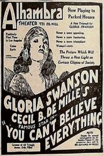 You Can't Believe Everything movie poster