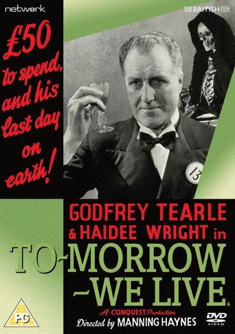 Tomorrow We Live movie poster