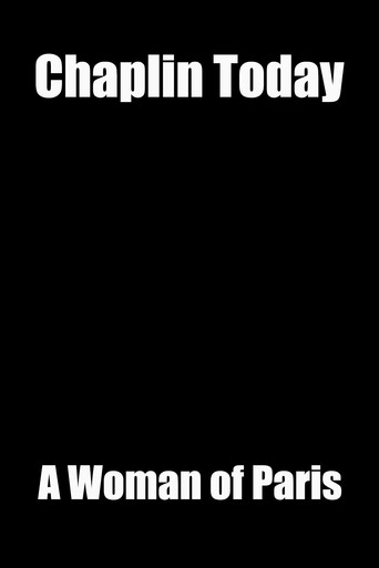 Chaplin Today: A Woman of Paris movie poster