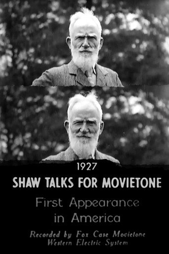 Shaw Talks for Movietone News movie poster