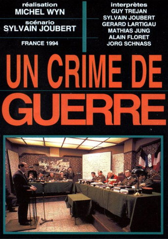 Un crime de guerre movie poster