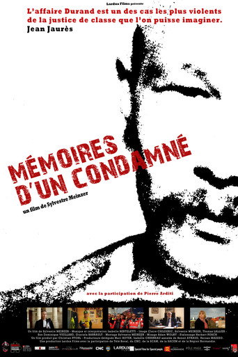 Mémoires d'un condamné movie poster