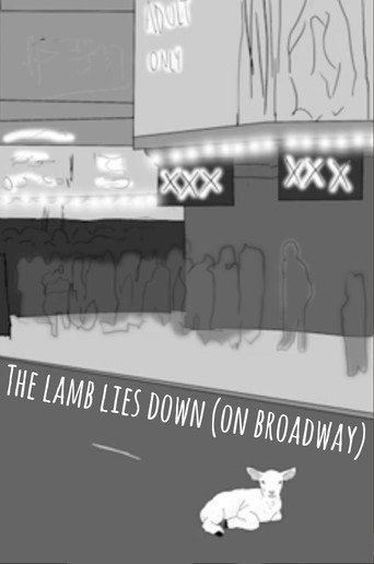 The Lamb Lies Down on Broadway: Illustrated movie poster