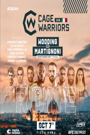 Cage Warriors 144: Rome movie poster