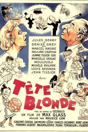 Tête blonde movie poster