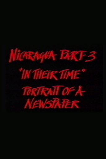 Nicaragua Part 3: In Their Time movie poster