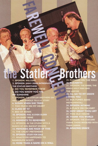 The Statler Brothers Farewell Concert movie poster