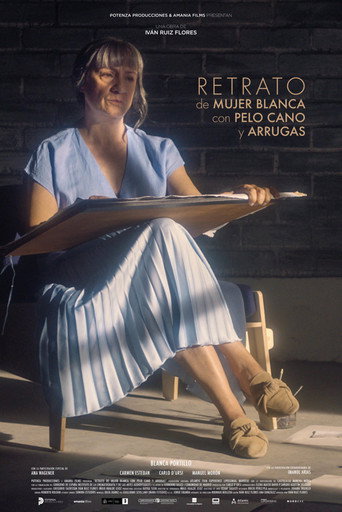 Portrait of White Woman with Grey Hair and Wrinkles movie poster
