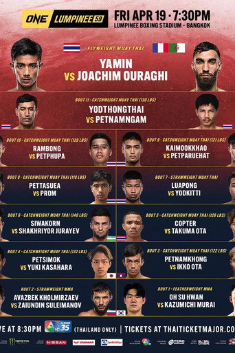 ONE Friday Fights 59: Yamin vs. Ouraghi movie poster