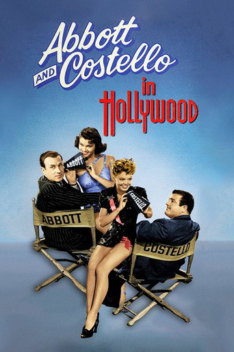 Bud Abbott and Lou Costello in Hollywood movie poster