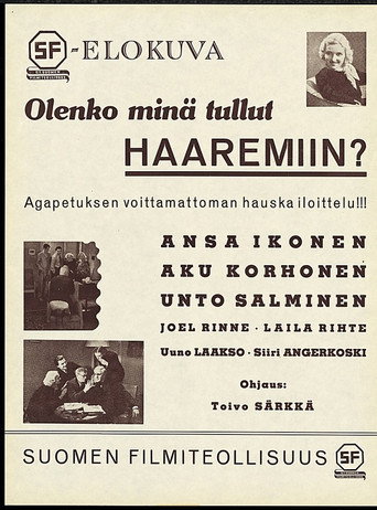 Olenko minä tullut haaremiin movie poster