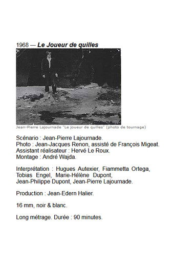 Le joueur de quilles movie poster
