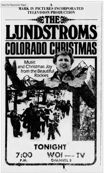 The Lundstroms: Colorado Christmas movie poster