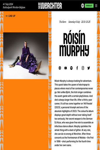Róisín Murphy - Rock Werchter 2024 movie poster