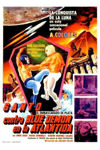 Santo vs. Blue Demon in Atlantis movie poster