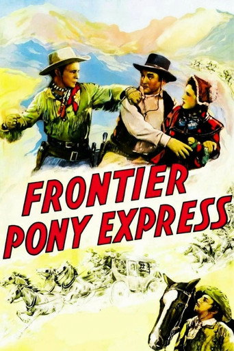 Frontier Pony Express movie poster