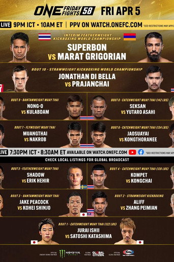 ONE Friday Fights 58: Superbon vs. Grigorian 3 movie poster