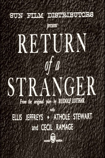 Return of a Stranger movie poster