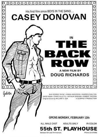 The Back Row movie poster