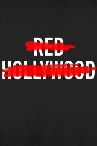 Red Hollywood movie poster
