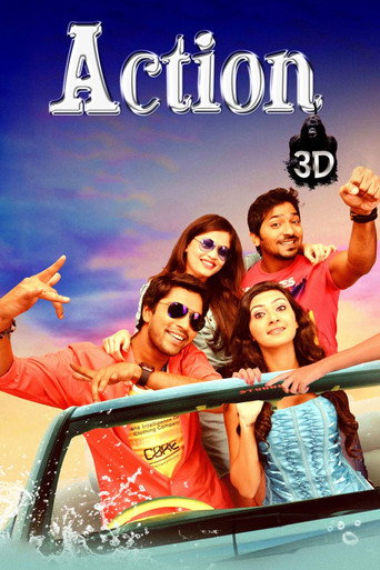 Action 3D movie poster