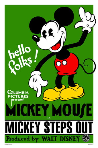Mickey Steps Out movie poster