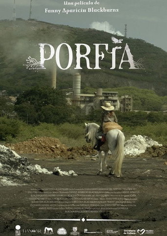 Porfía movie poster