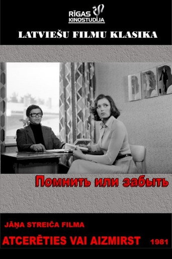 To Remember or to Forget movie poster