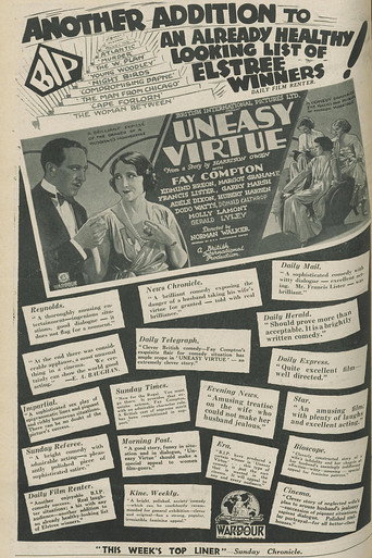 Uneasy Virtue movie poster