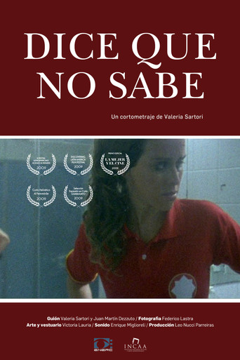Dice que no sabe movie poster