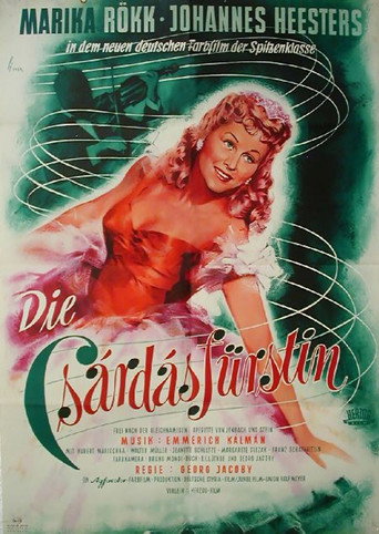The Csardas Princess movie poster