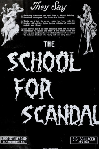 The School for Scandal movie poster