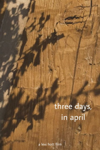 three days, in april movie poster