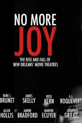 No More Joy: The Rise and Fall of New Orleans Movie Theatres movie poster