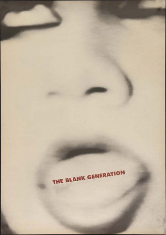 The Blank Generation movie poster