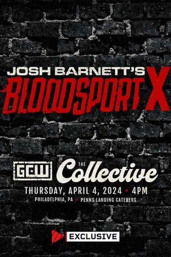 GCW Josh Barnett's Bloodsport X movie poster