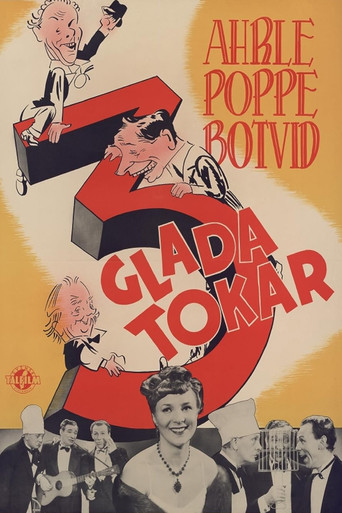 Tre glada tokar movie poster