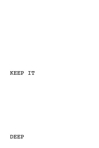 Keep It Deep movie poster