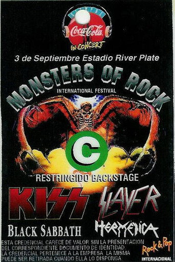 Black Sabbath. River Plate Stadium Buenos Aries 1994 movie poster