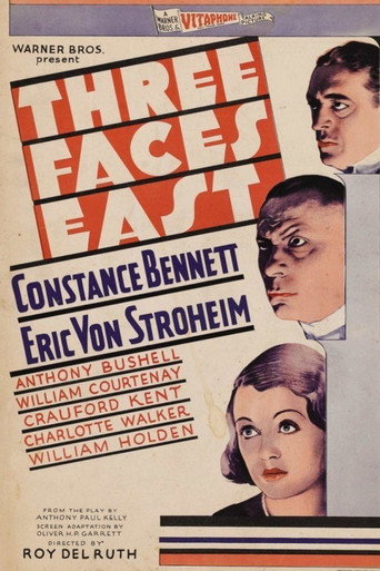 Three Faces East movie poster