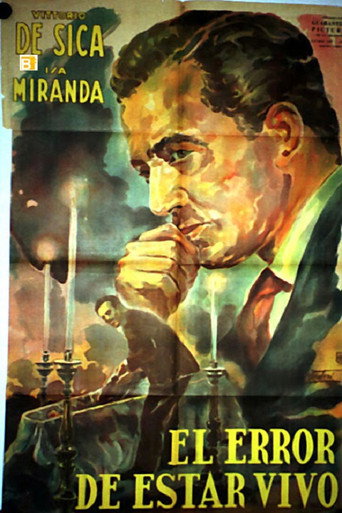 Lo sbaglio di essere vivo movie poster