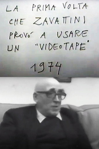 La prima volta che Zavattini provò ad usare un videotape movie poster
