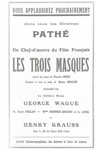 Les Trois masques movie poster